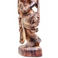 veche statueta sino-tibetana. " Nat ". lemn de tec. Burma cca 1930